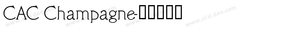 CAC Champagne字体转换